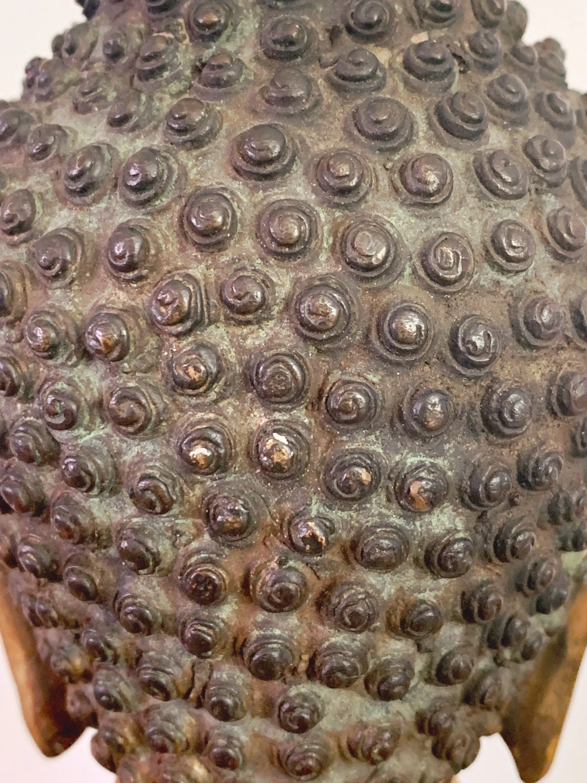 Antique Chinese Brass Buddha Statue Sitting on Lotus Pedestal Seat | Meditation Buddha Asian Home Decor - Image 9