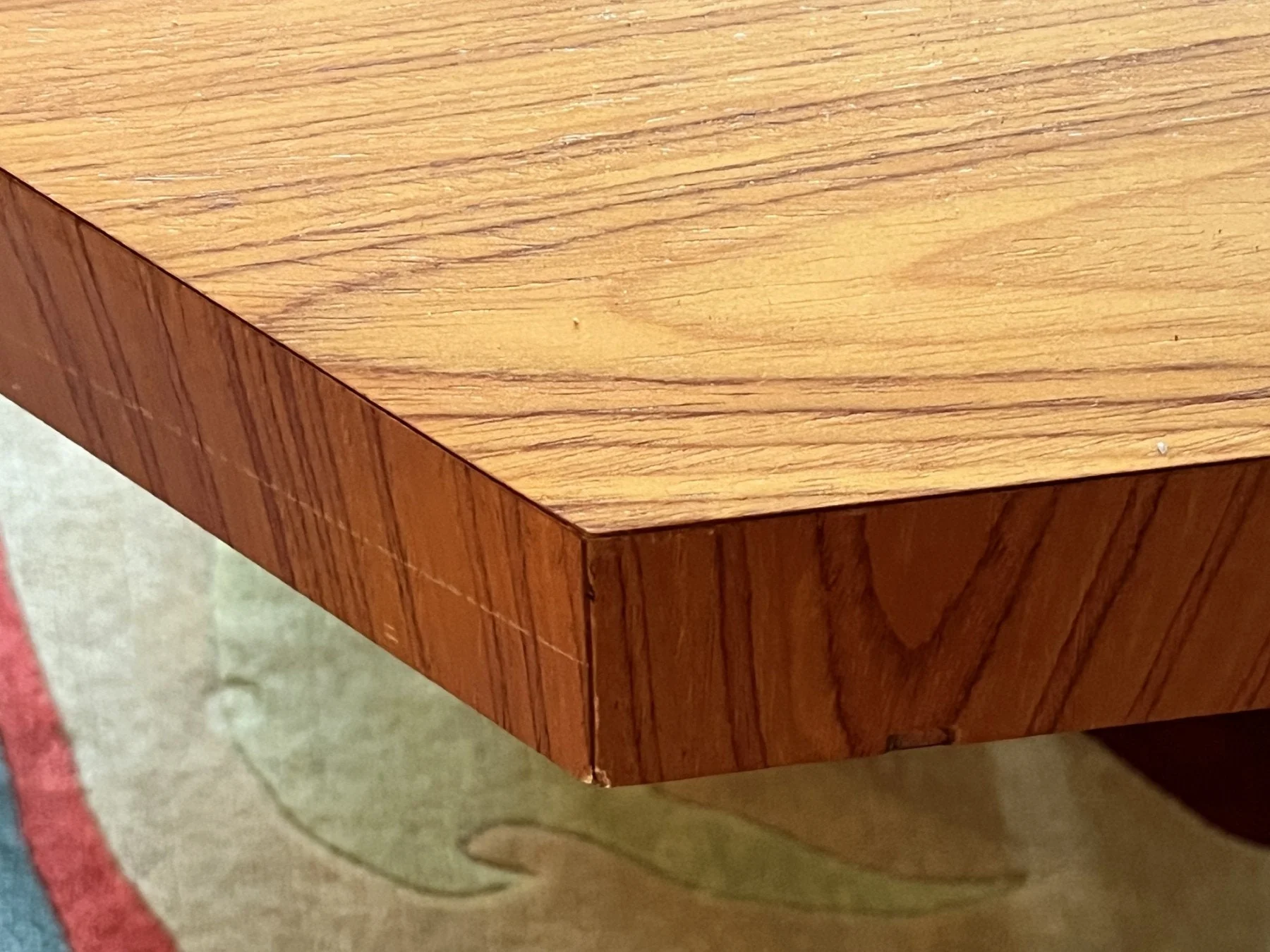 Italian Mid-Century Hexagonal Dining Table | Shipping NOT Free | Vintage MCM Extendable Drop Leaf Table | Dining Room Furniture - Image 4