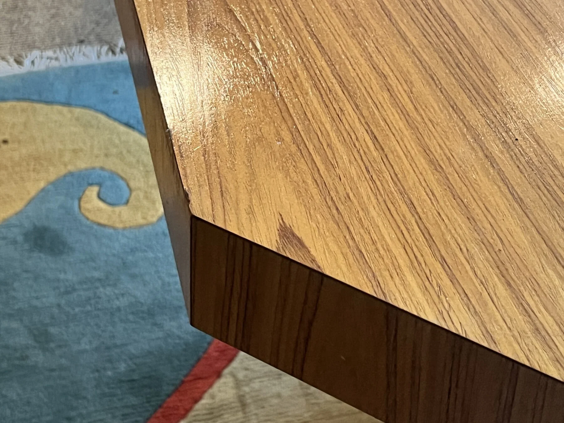 Italian Mid-Century Hexagonal Dining Table | Shipping NOT Free | Vintage MCM Extendable Drop Leaf Table | Dining Room Furniture - Image 8