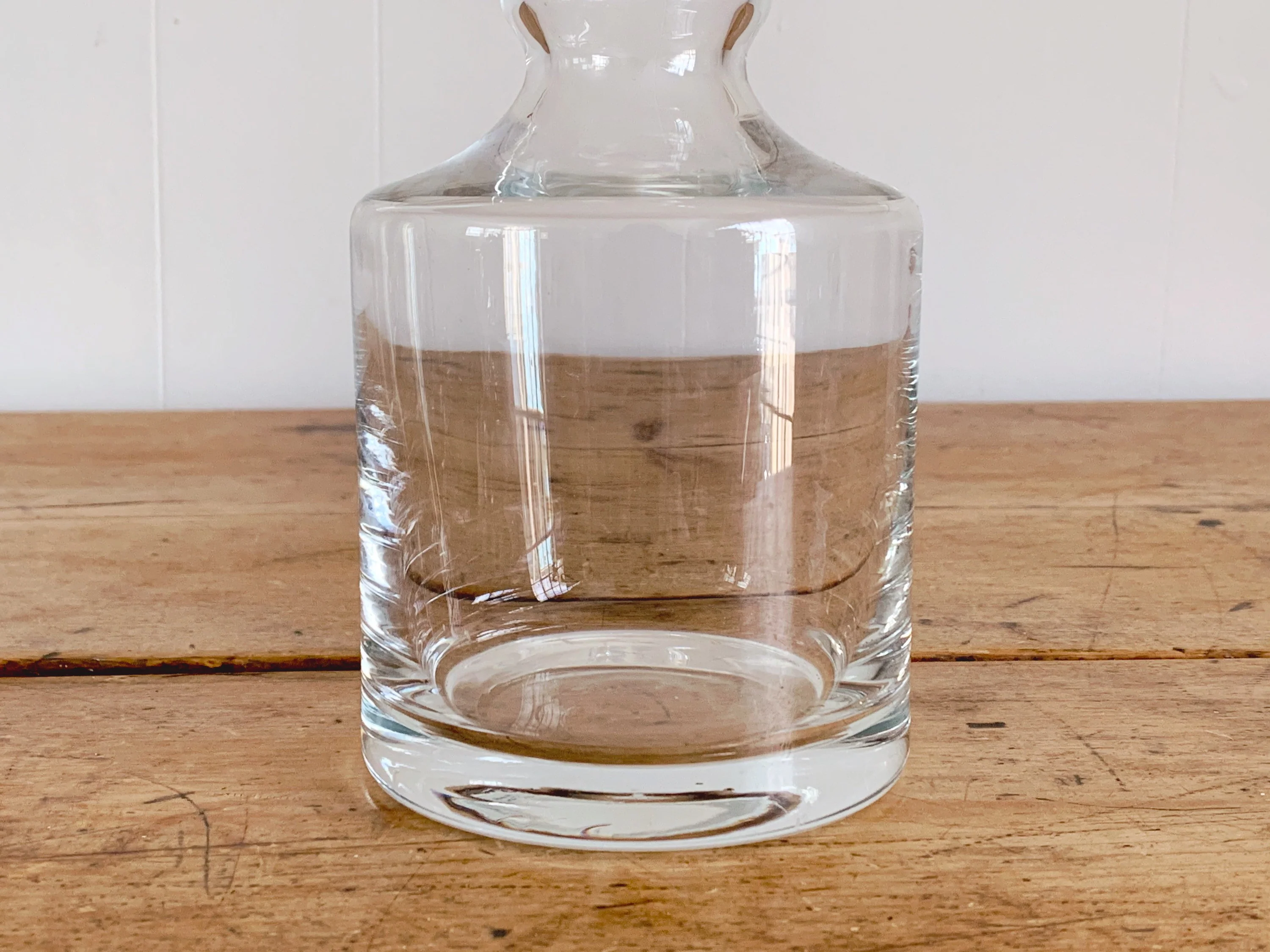 Modern Hand Blown 13" Tall Long Neck Glass Decanter with Stopper | Whiskey Decanter Barware Home Bar Decor | Gift for Him - Image 7