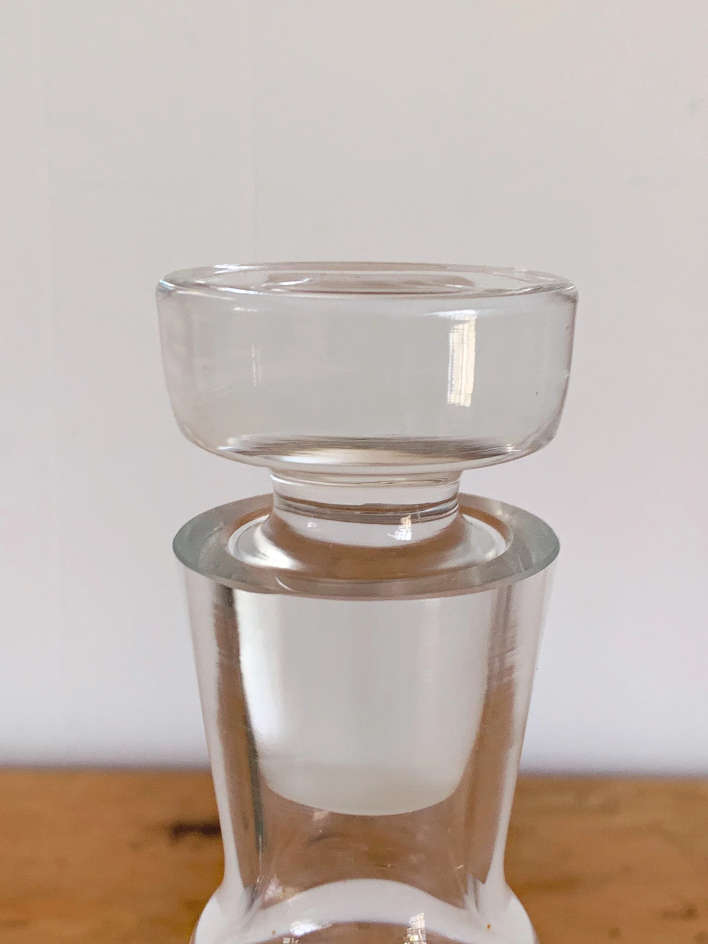 Modern Hand Blown 13" Tall Long Neck Glass Decanter with Stopper | Whiskey Decanter Barware Home Bar Decor | Gift for Him - Image 8