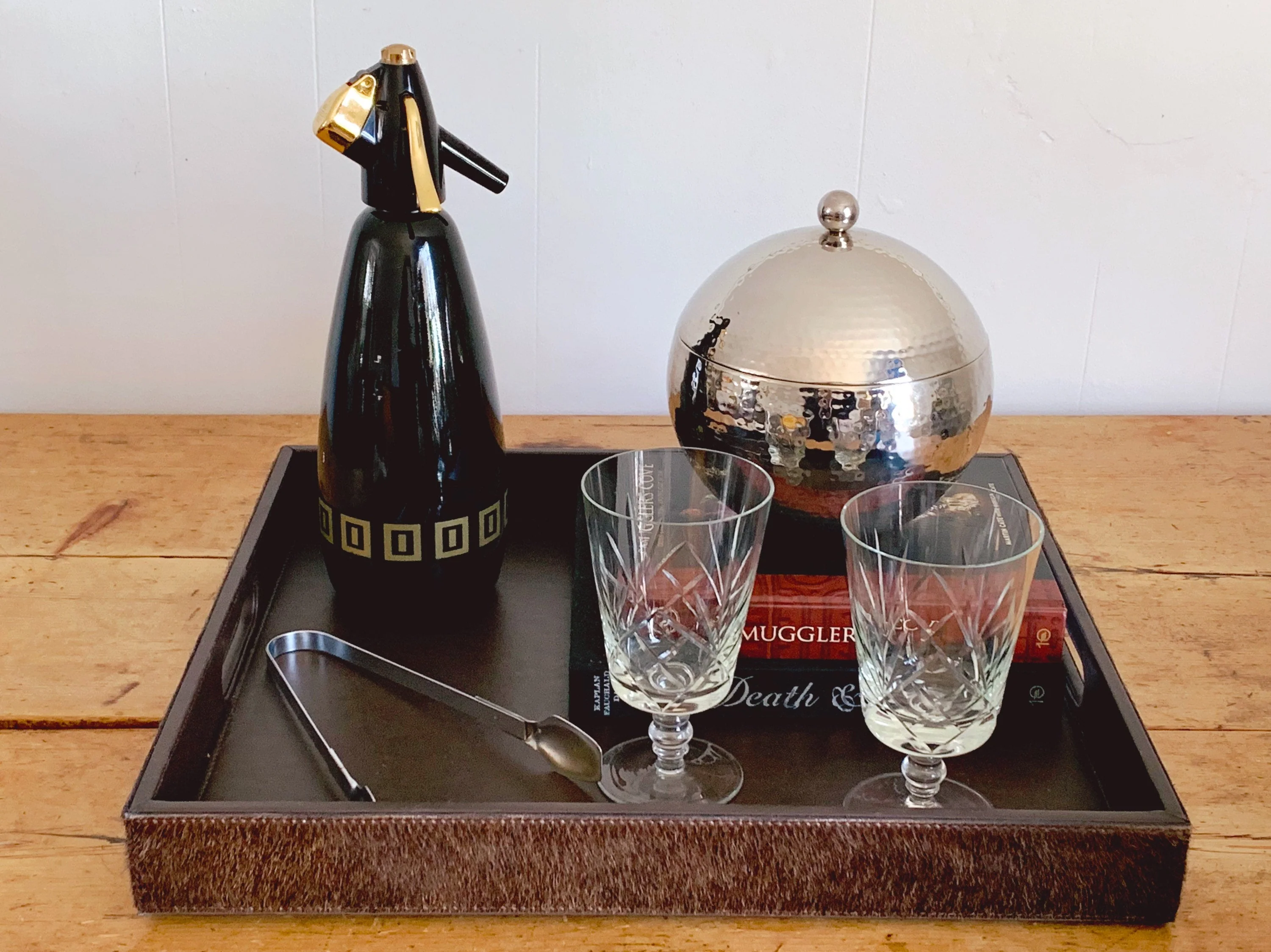 Pair of Vintage Cut Crystal Goblet | Deep Sherbert Dessert Glasses | Craft Cocktail Glasses - Image 8