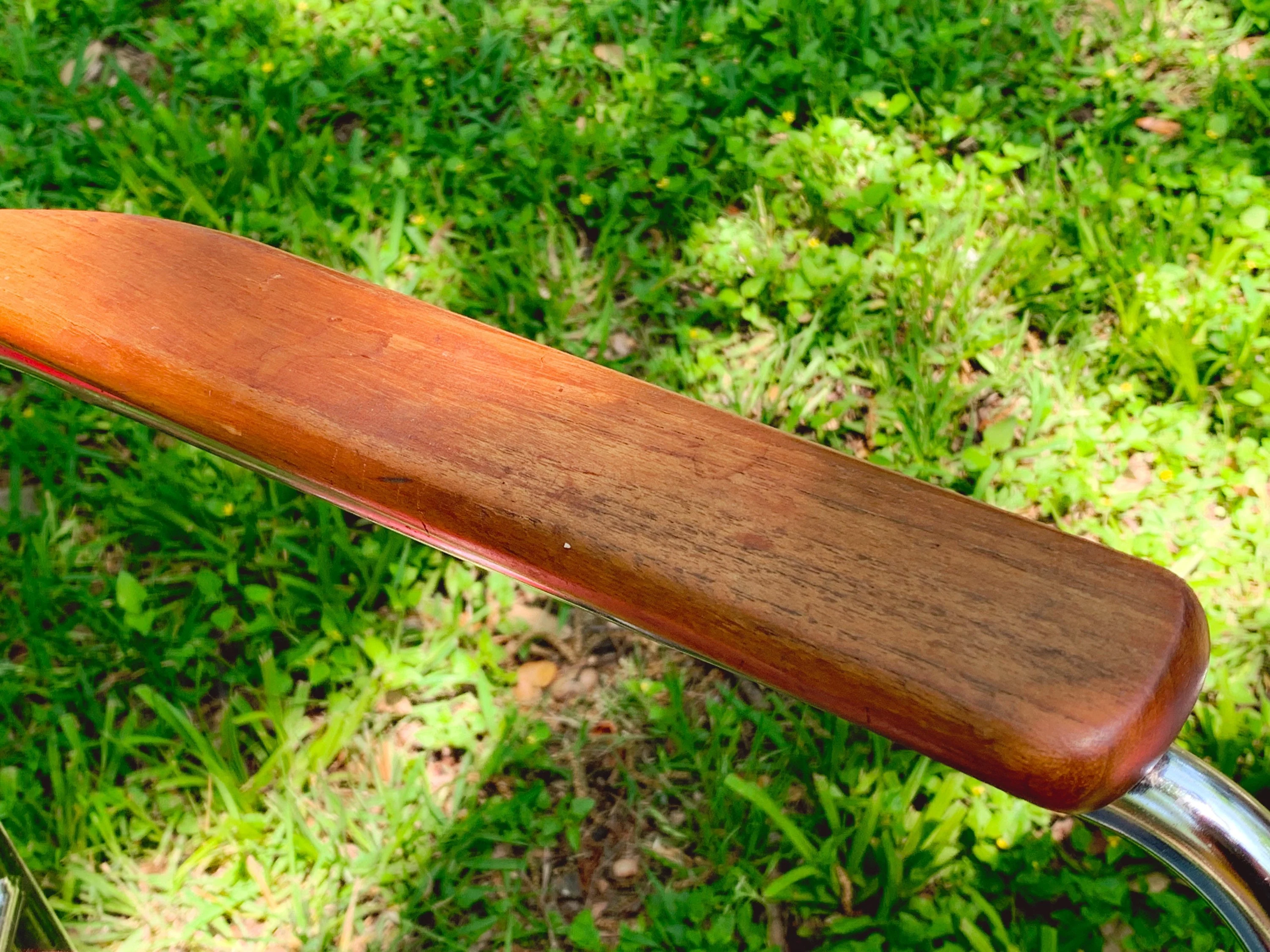 Set of 4 Mid Century Modern Dining Chairs or Office Chairs with Vintage Southwestern Print Upholstery | Dining Furniture | SHIPPING NOT FREE - Image 9