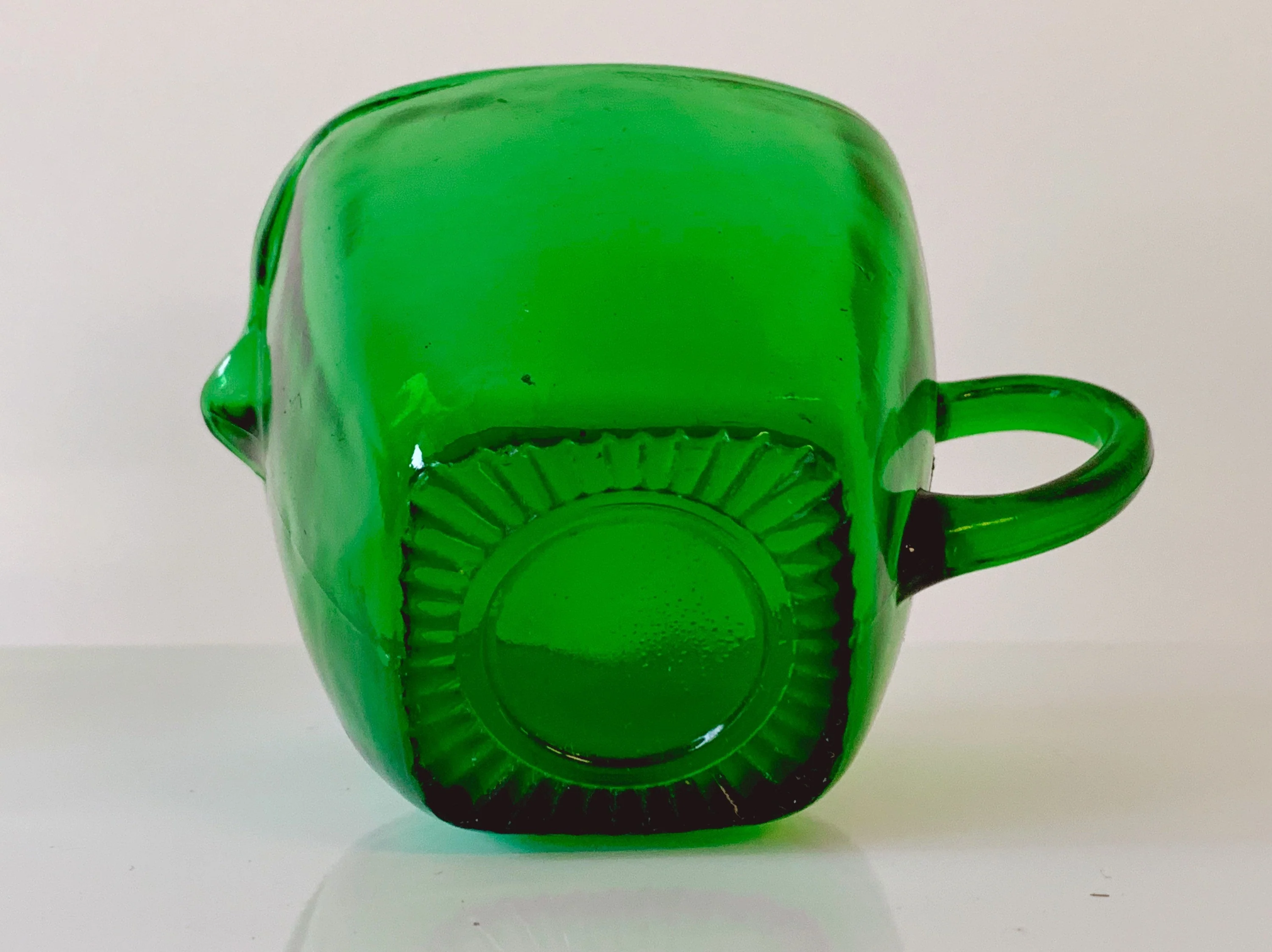 Vintage 1950s Anchor Hocking Emerald Green Glass Creamer and Sugar Bowl Set | Tableware Jewelry Dish Catchall Bowl | Mother's Day Gift - Image 10