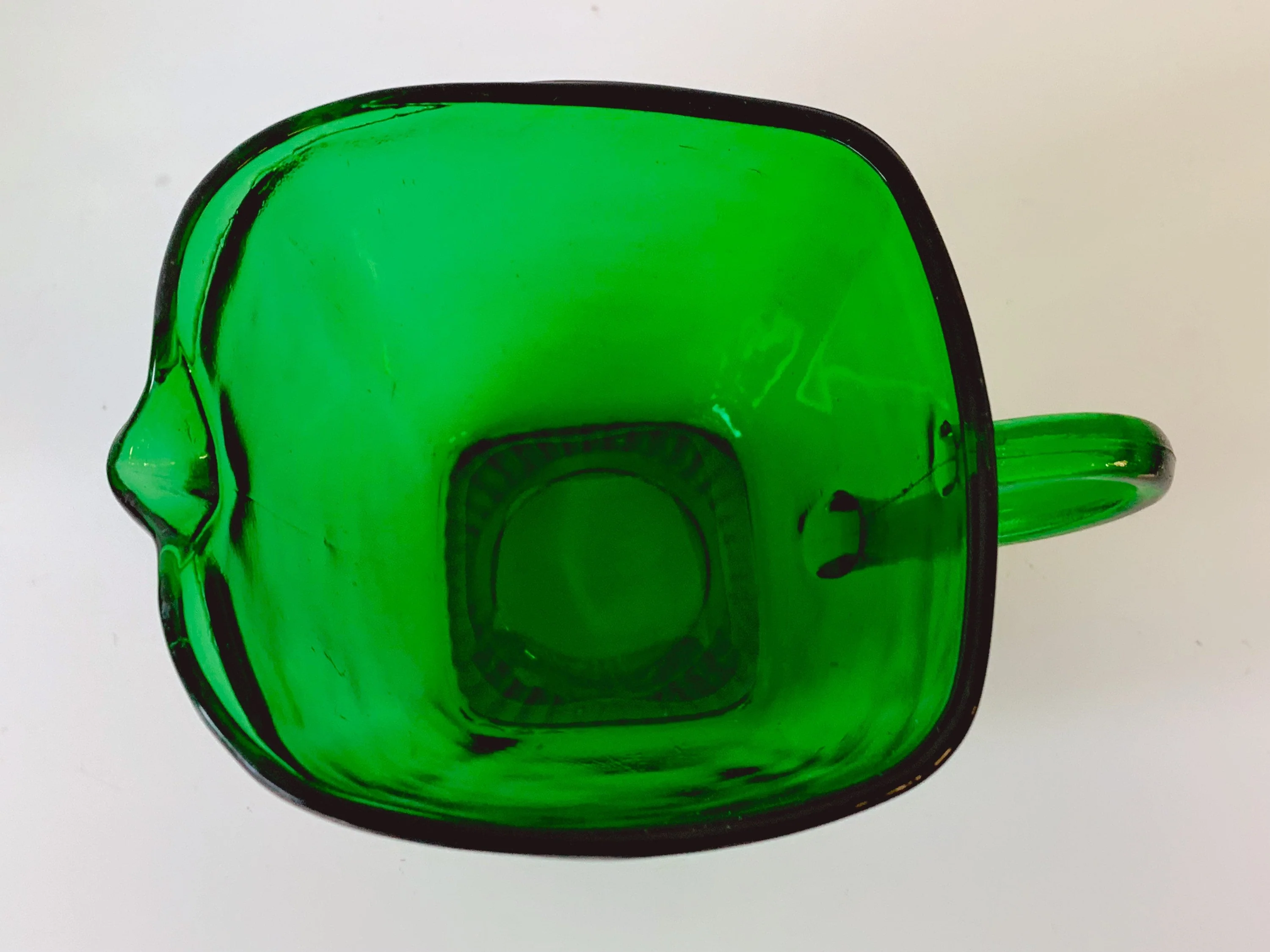 Vintage 1950s Anchor Hocking Emerald Green Glass Creamer and Sugar Bowl Set | Tableware Jewelry Dish Catchall Bowl | Mother's Day Gift - Image 8