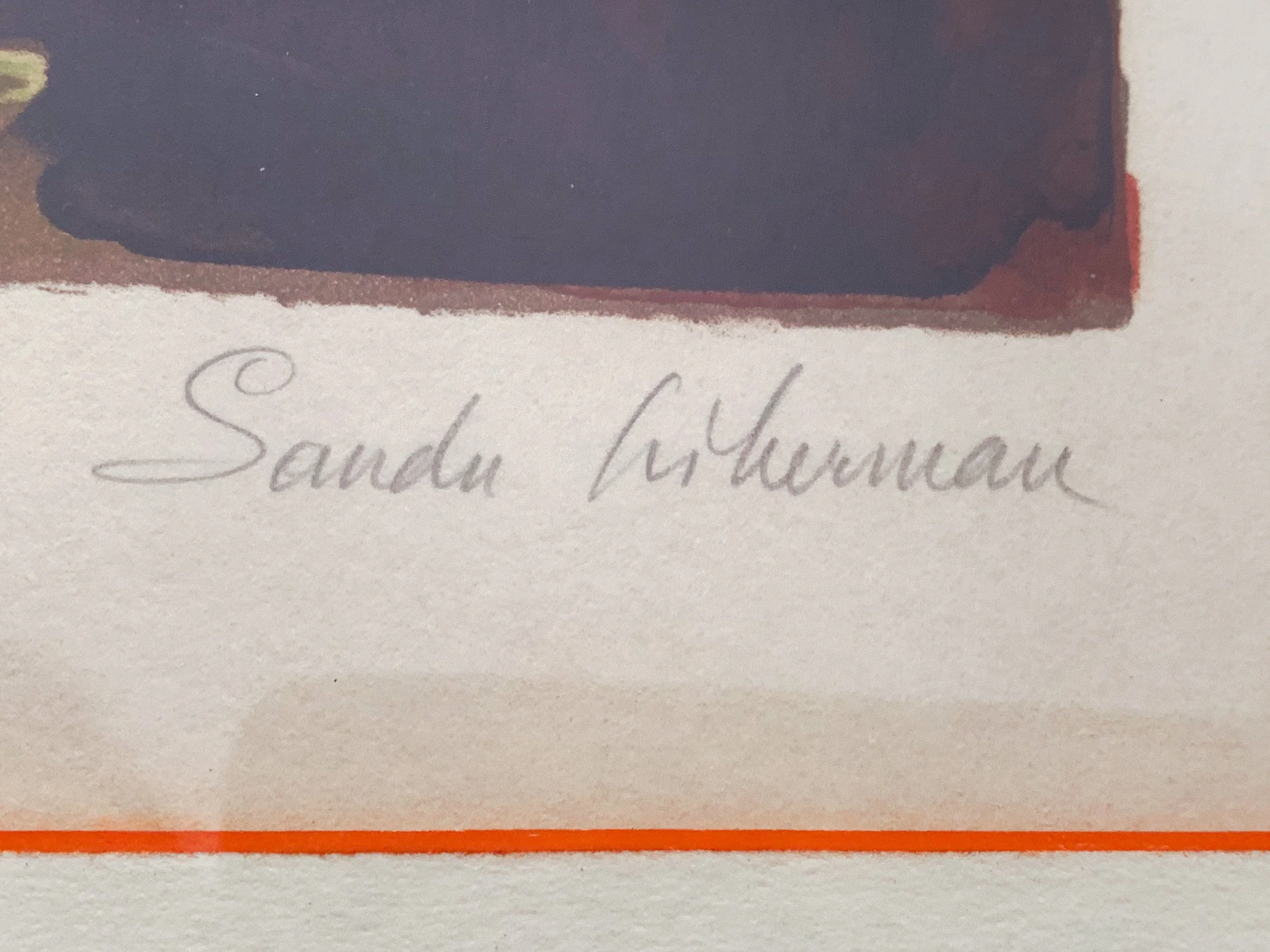 Vintage Circa 1975 "Shabbas Candles XIV A" Lithograph by Sandu Liberman | Signed and Numbered AP - Image 6