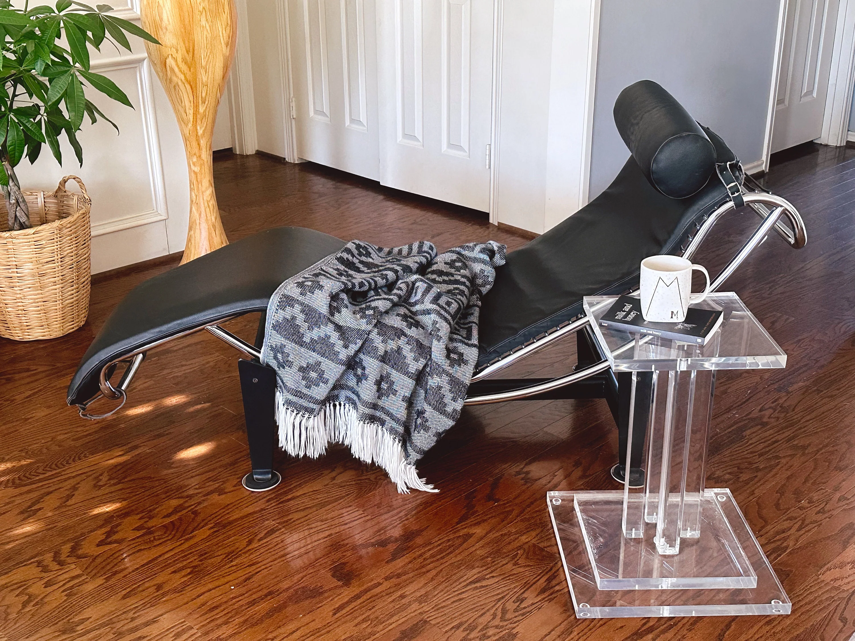 Vintage Clear Acrylic Accent Table | Modern Stacked Lucite Living Room Side Table | Bedroom Furniture End Table | SHIPPING NOT FREE - Image 4