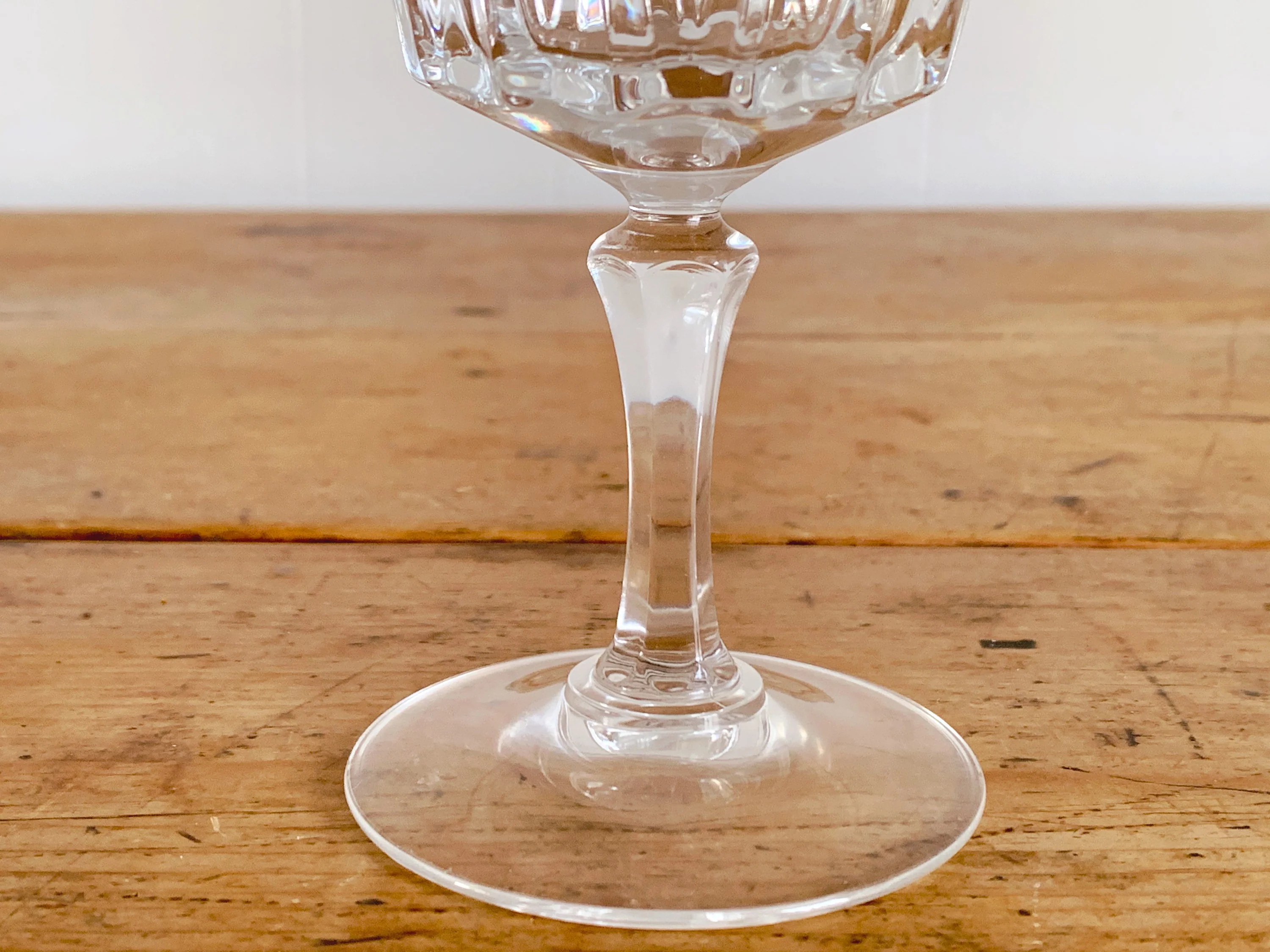 Vintage Clear Crystal Wine Goblets, Water Goblets or Juice Glasses | Set of 2 or 4 - Image 6