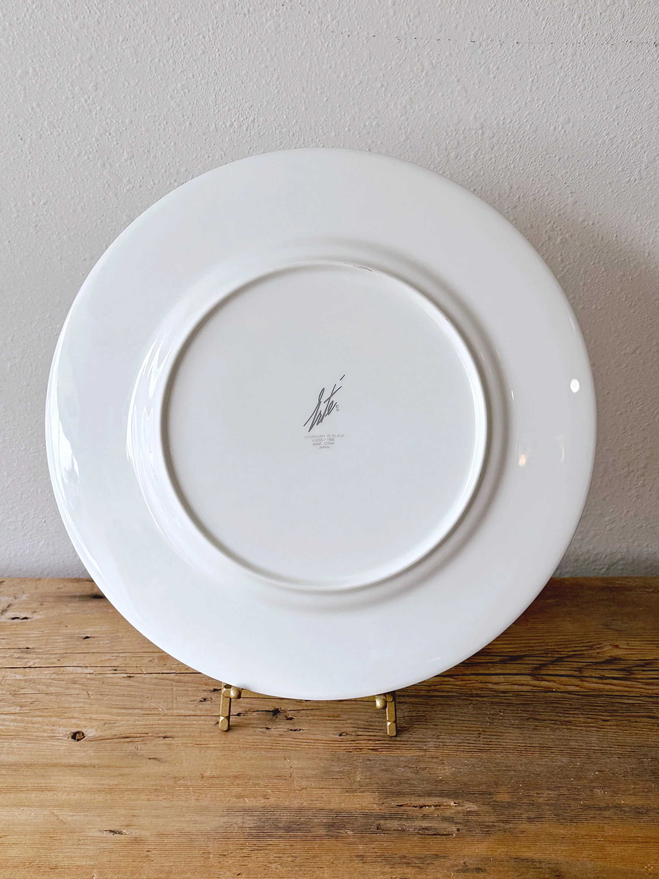 Vintage Erte Mikasa Collectors Plates | SOLD SEPERATELY | Symphony in Black, L'Amour, Ondee | Art Deco Style Bone China 12" Charger Plate - Image 3