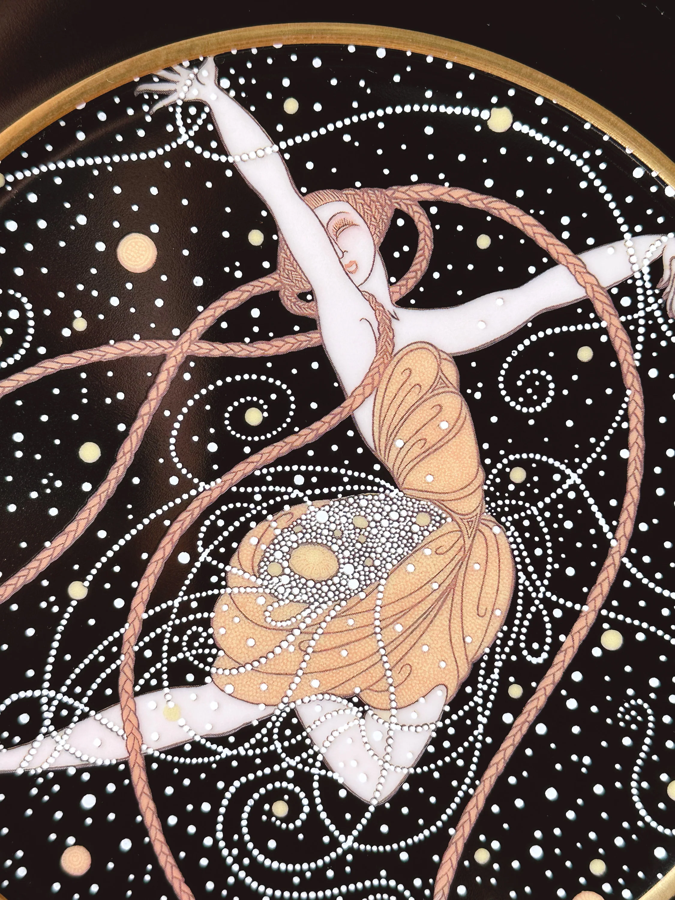 Vintage Erte Mikasa Collectors Plates | SOLD SEPERATELY | Symphony in Black, L'Amour, Ondee | Art Deco Style Bone China 12" Charger Plate - Image 8