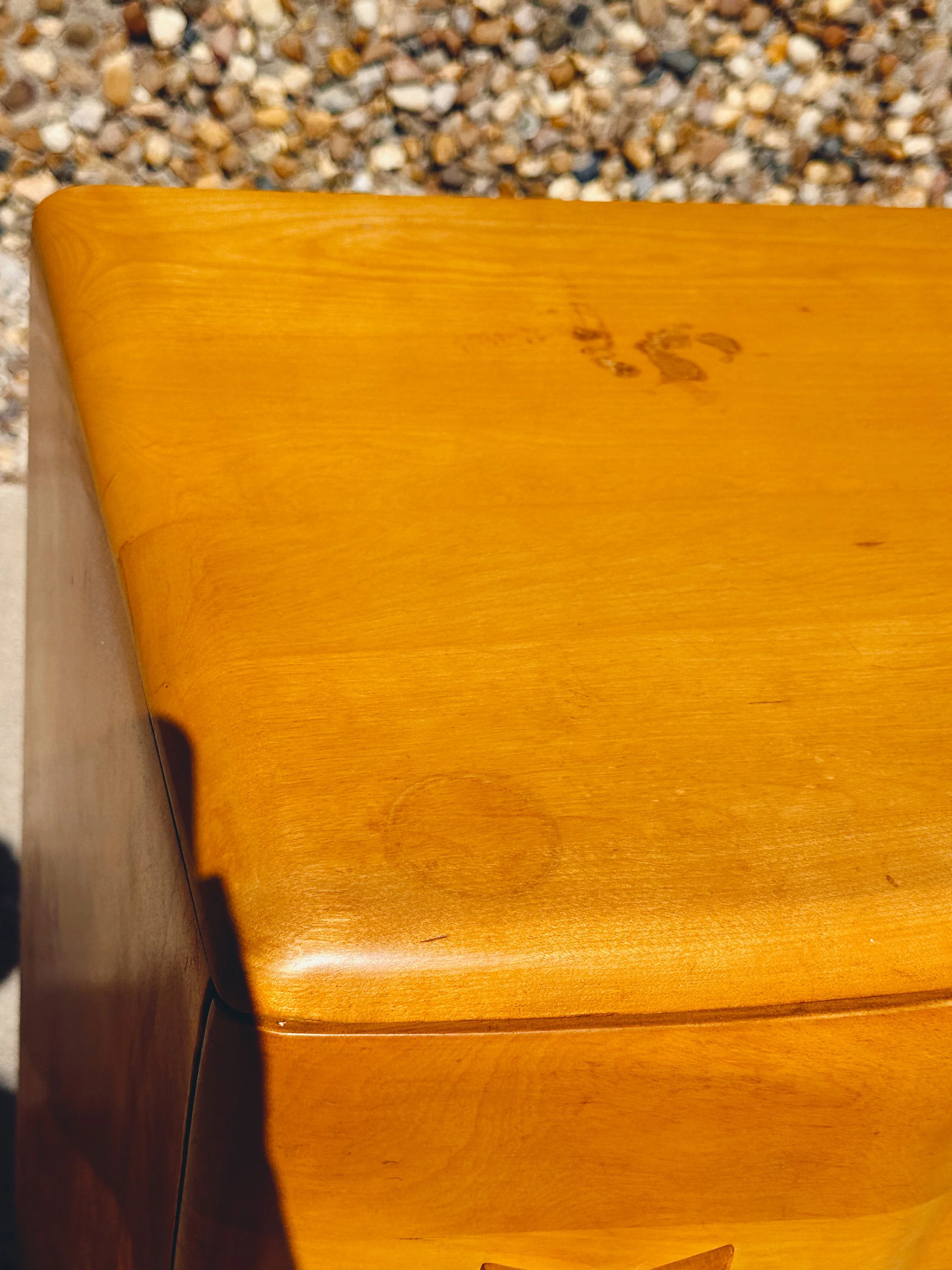 Vintage Mid Century Modern 1940s Heywood Wakefield "Rio" 4-Drawer Tallboy Dresser | SHIPPING NOT FREE | Bedroom Furniture Chest of Drawers - Image 9