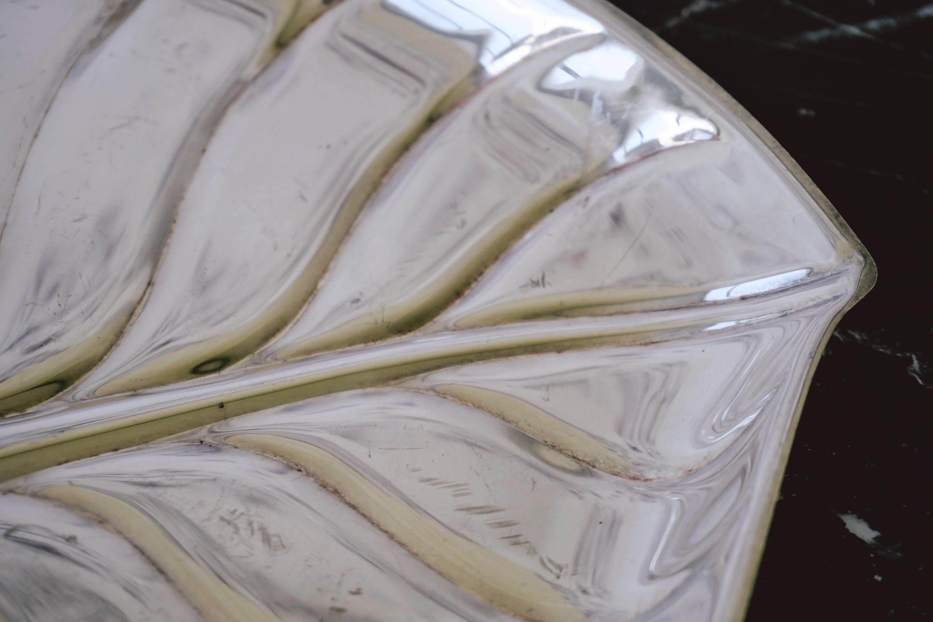 Vintage Mid-Century Silver-Plated Serving Platter | Large Tropical Leaf Design Tray by International Silver Company - Image 7