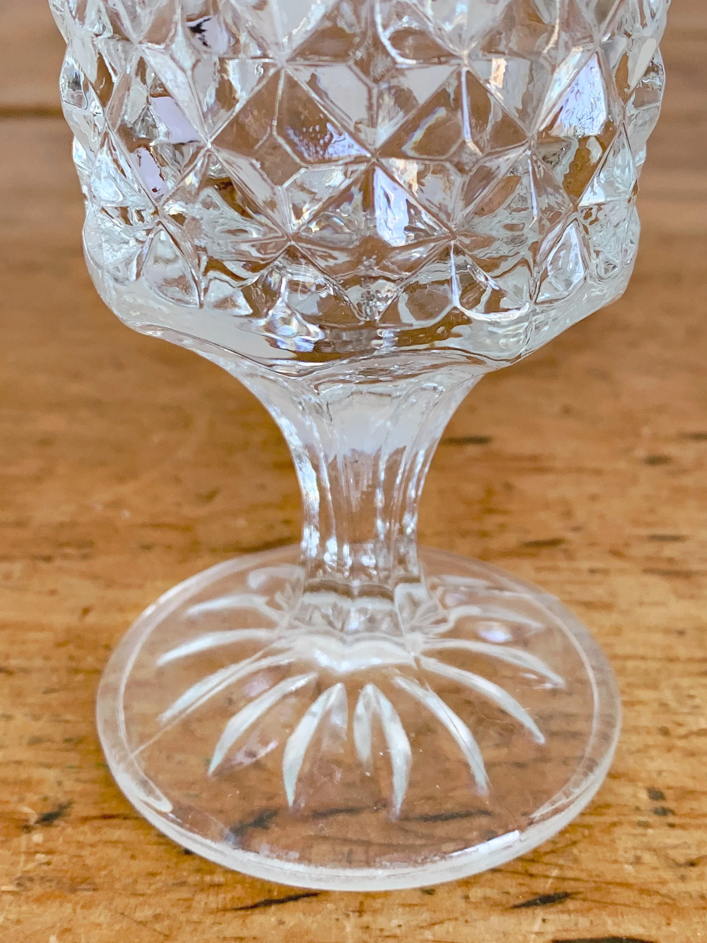 Vintage Pressed Glass Wexford Pitcher, Goblets and Highball Glasses | Mid Century Anchor Hocking Hollywood Regency Juice and Water Glass - Image 7