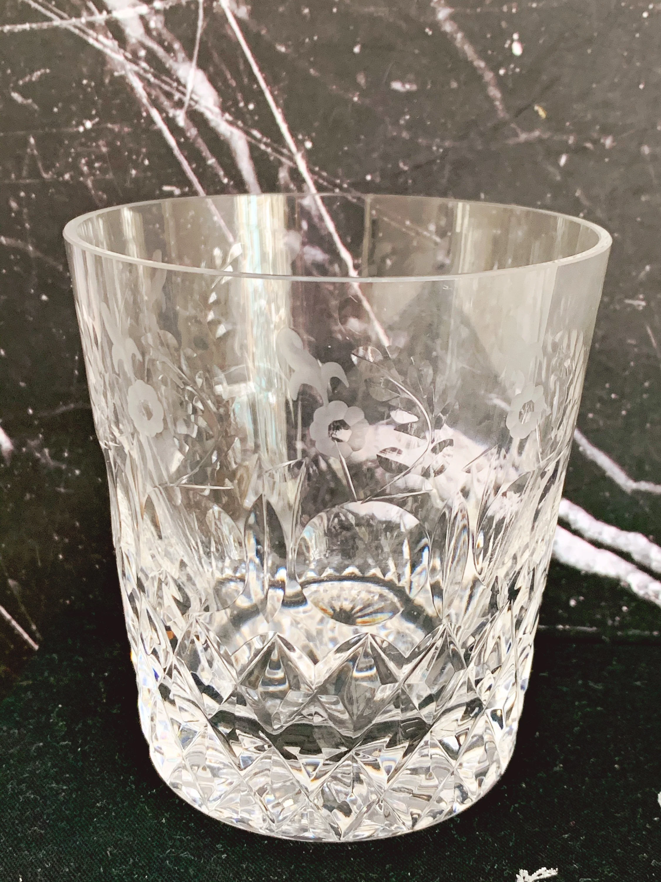 Vintage Rogaska Crystal Double Old Fashioned Glasses in Gallia Pattern | Etched Whisky Rocks Glasses Barware | Set of 2, 4 or 6 - Image 4