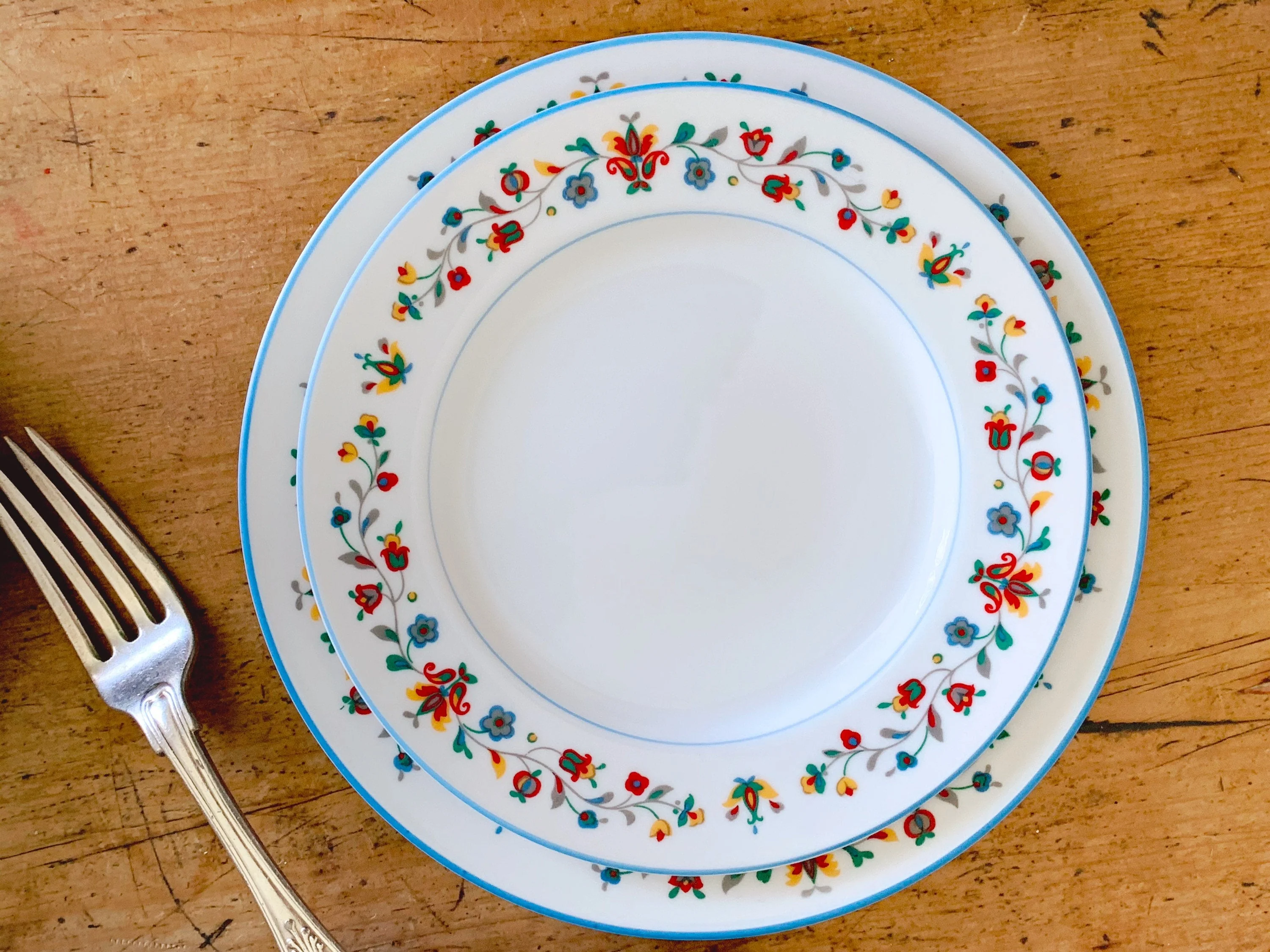 Vintage Sango China Japan Stonehenge 3809 China Floral Small and Large Plates - Image 5