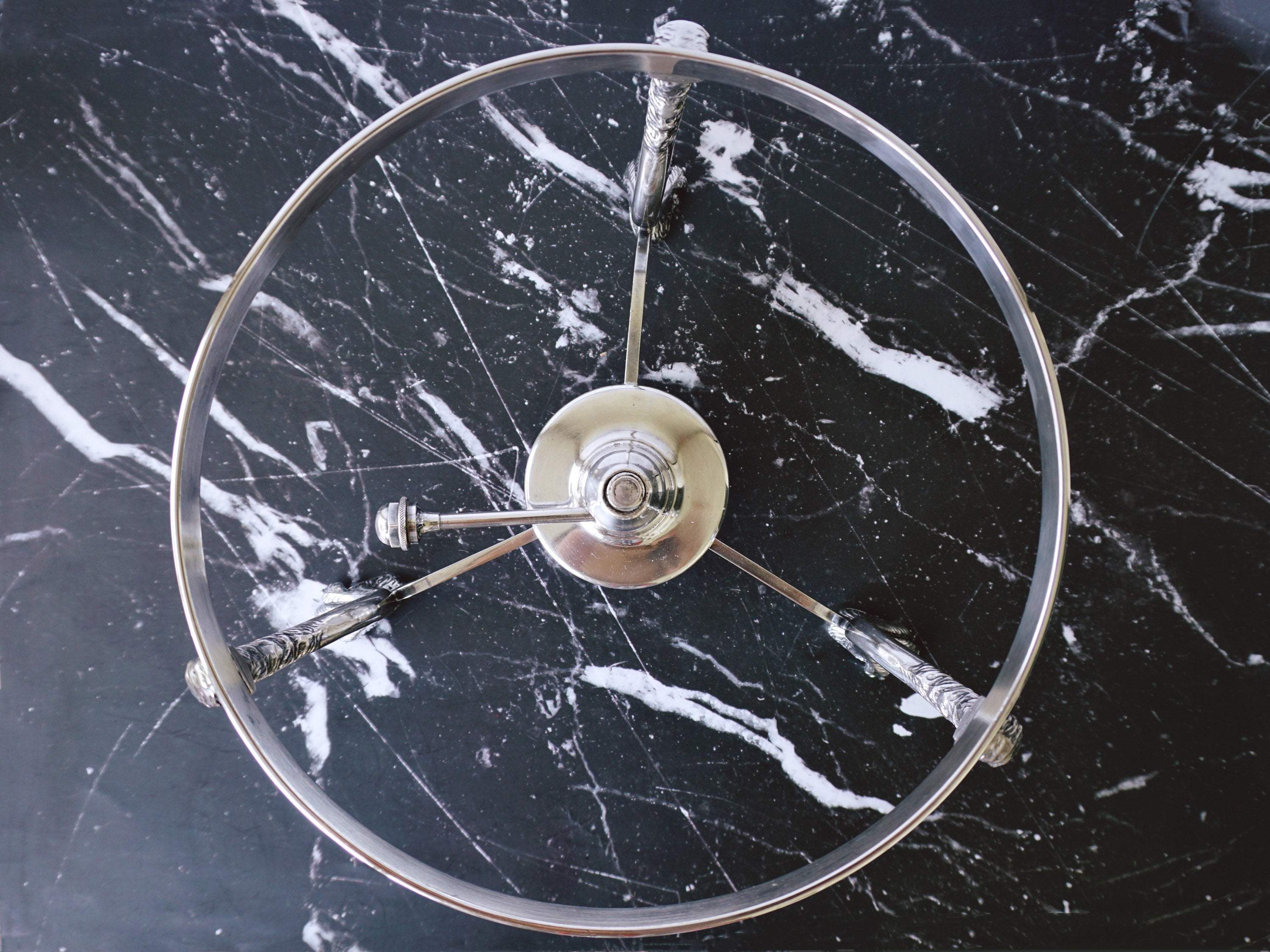 Vintage Silver-Plated Food Warmer Rack with Clawed Foot - Image 10